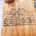 Custom Handwritten Recipe Charcuterie Wood Cutting Board